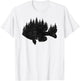Bluegill Fishing Forest Treeline - Panfish Fisherman T-Shirt - T-Shirt | White