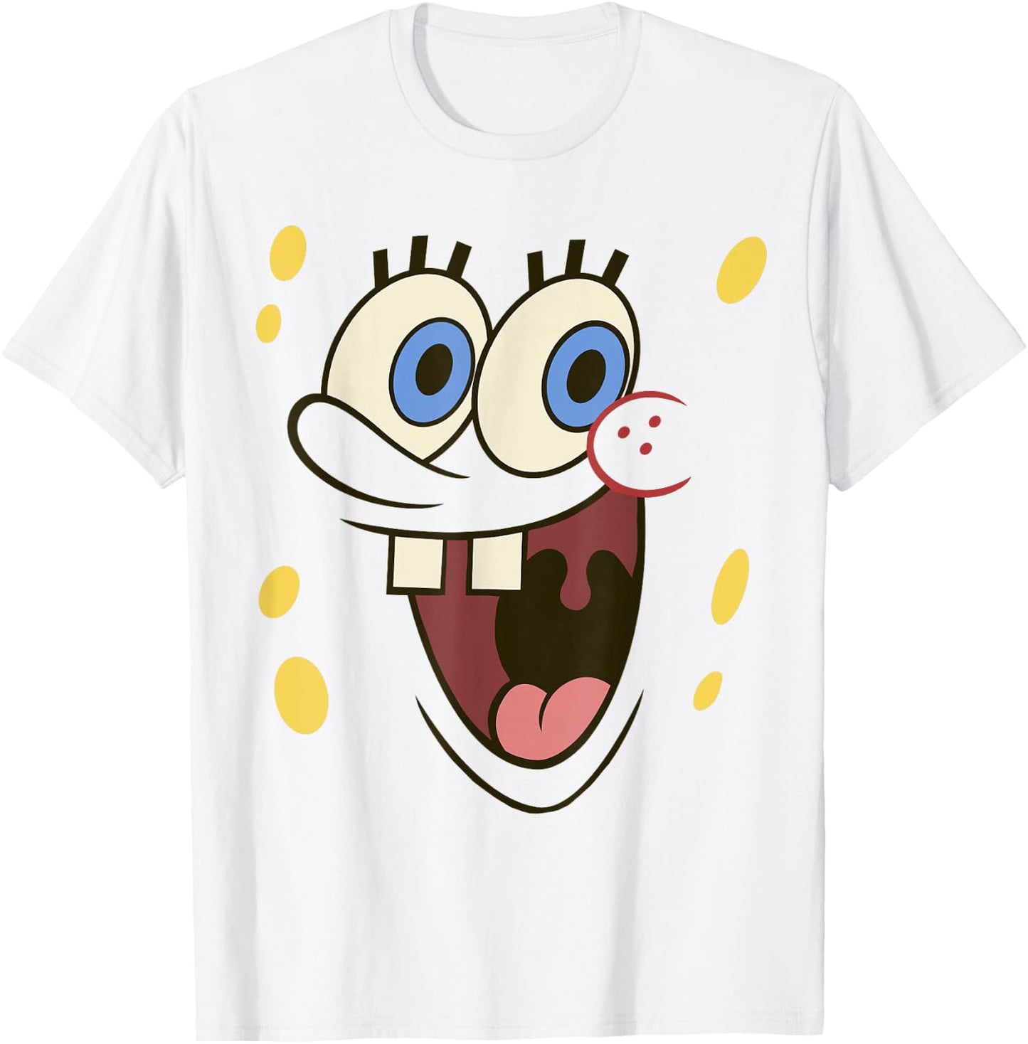 Spongebob Squarepants Large Face Costume T-Shirt - T-Shirt | White