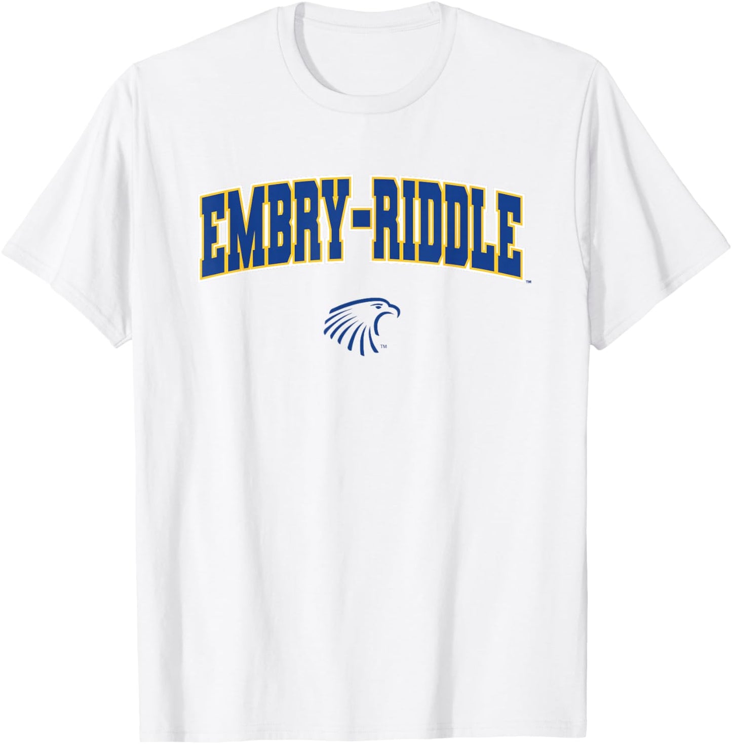 Embry-Riddle ERAU Eagles Arch Logo T-Shirt - T-Shirt | White