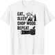 Chopping Wood Lumberjack Shirt for Arborist Tree Surgeon T-Shirt - T-Shirt | White