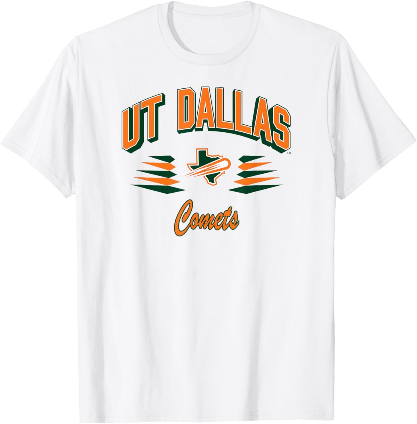 Texas Dallas Comets Retro Diamond Gray Officially Licensed T-Shirt - T-Shirt | White