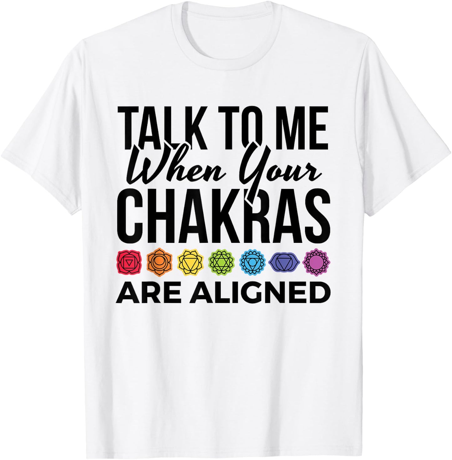 Chakra 7 Chakras Symbol Meditation Yoga T-Shirt - T-Shirt | White