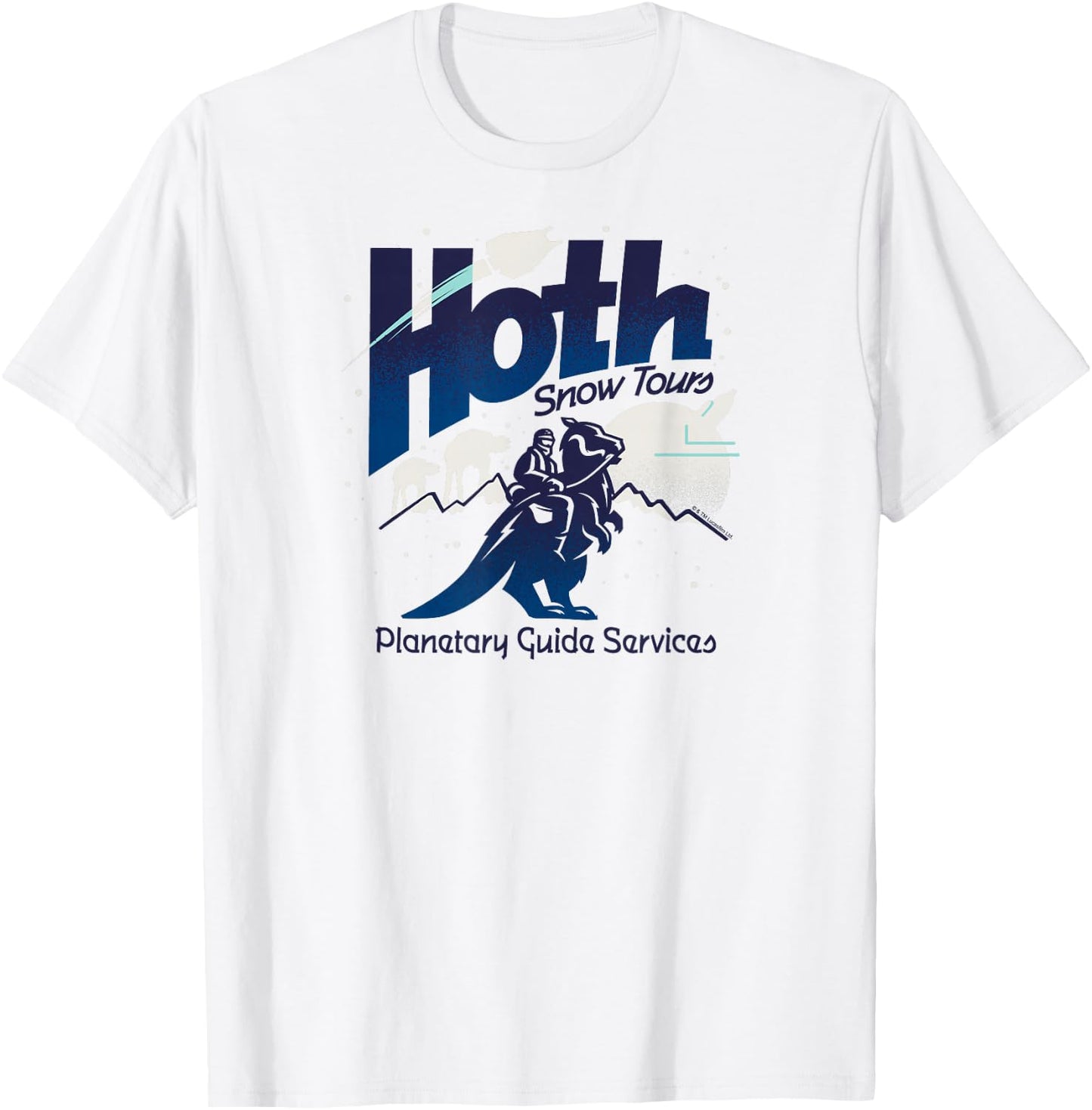 Star Wars - Hoth Snow Tours Planetary Guide Services T-Shirt - T-Shirt | White