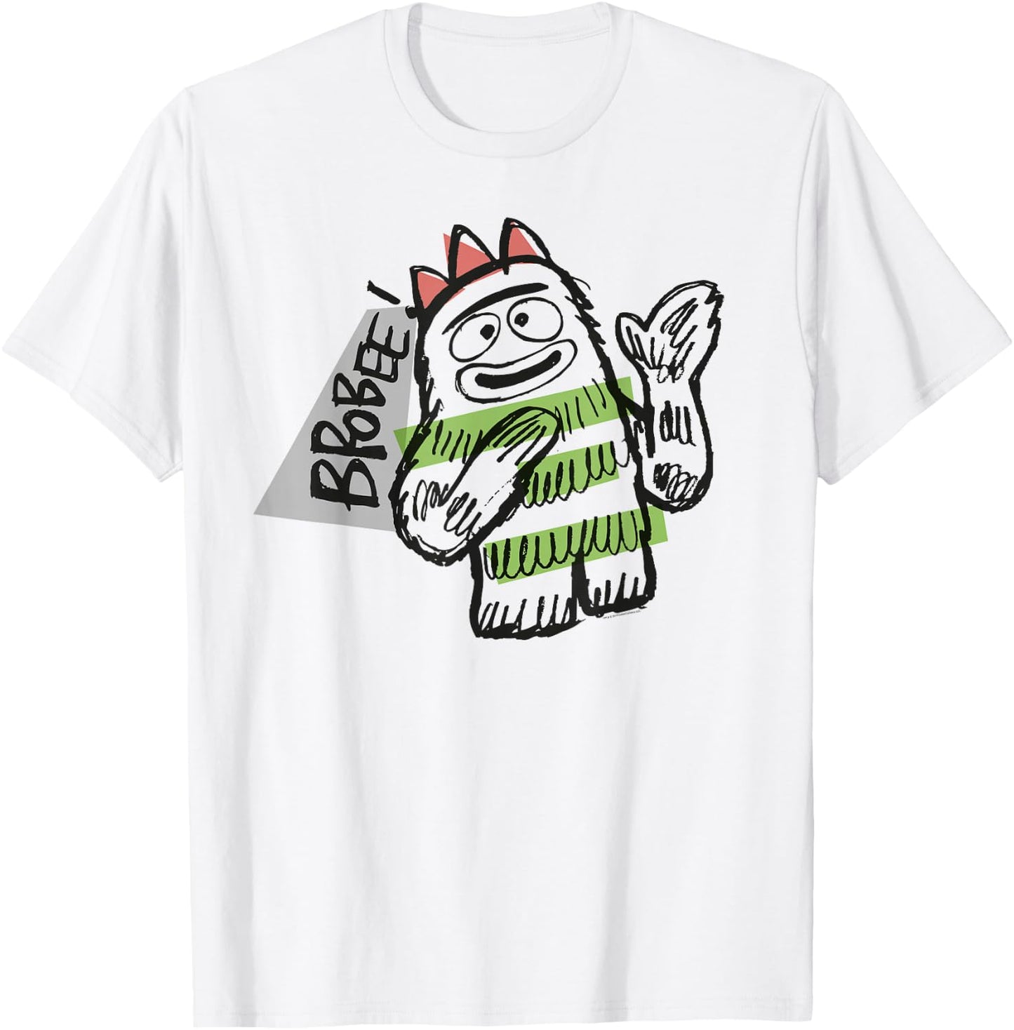 Yo Gabba Gabba - Sketch Brobee T-Shirt - T-Shirt | White