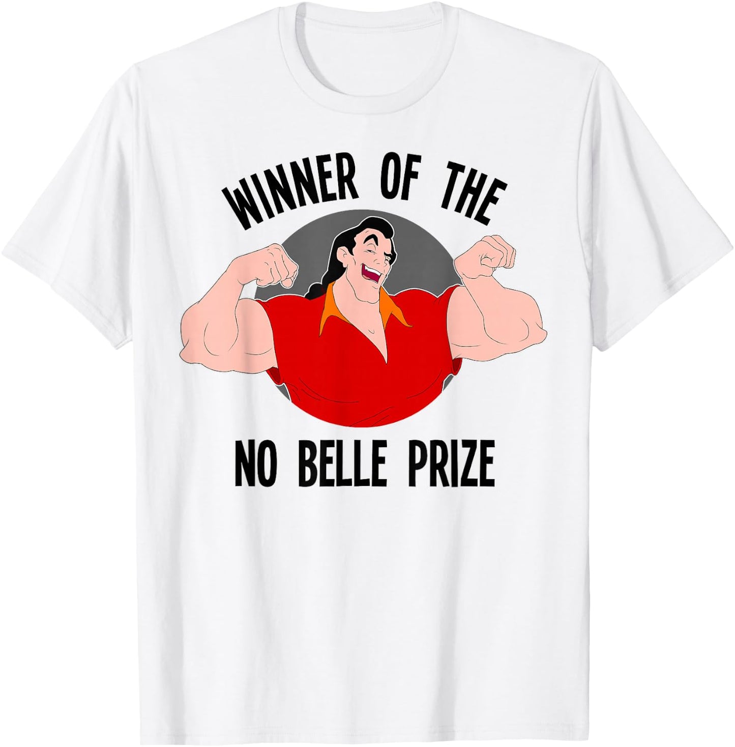 Disney Beauty and the Beast Gaston Winner No Belle Prize T-Shirt - T-Shirt | White