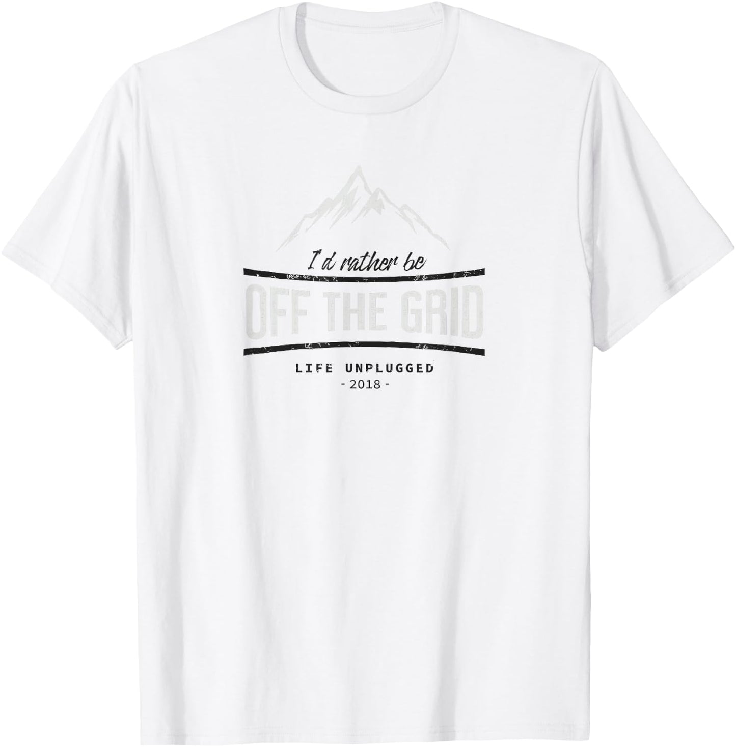 I'd Rather Be Off the Grid T-Shirt - T-Shirt | White