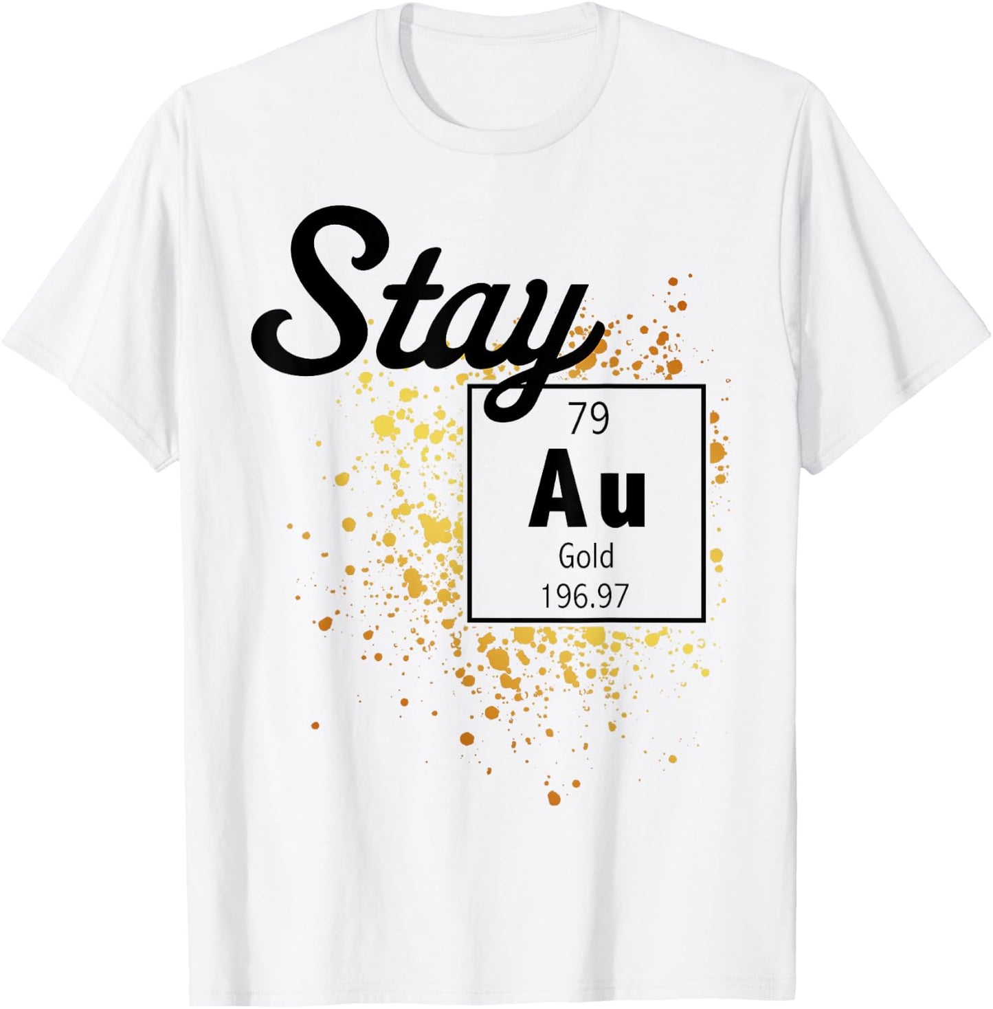 Stay Gold Periodic Element Flakes T-Shirt - T-Shirt | White
