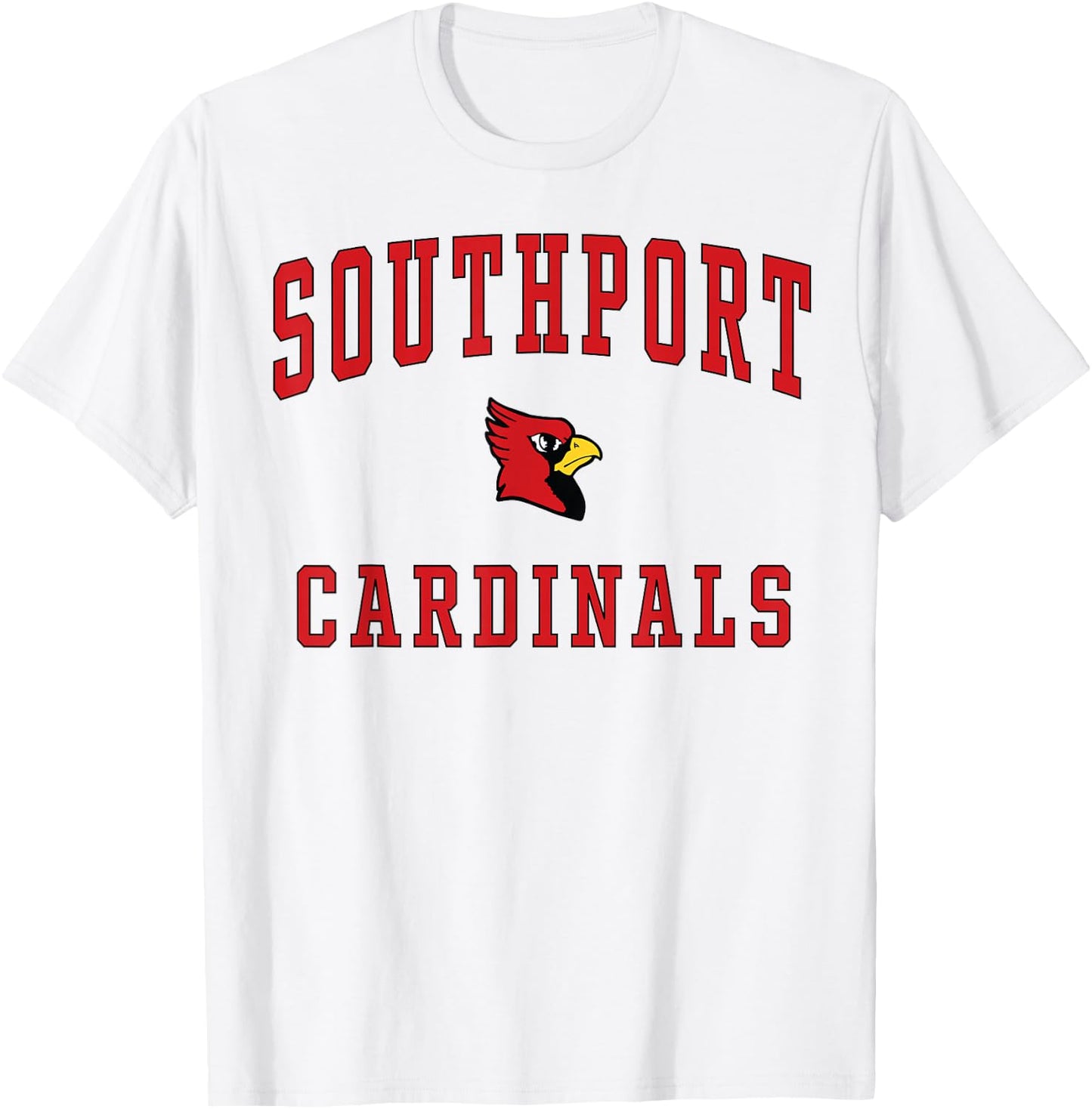 Southport High School Cardinals T-Shirt - T-Shirt | White