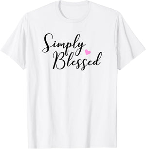 Simply Blessed T-Shirt - T-Shirt | White