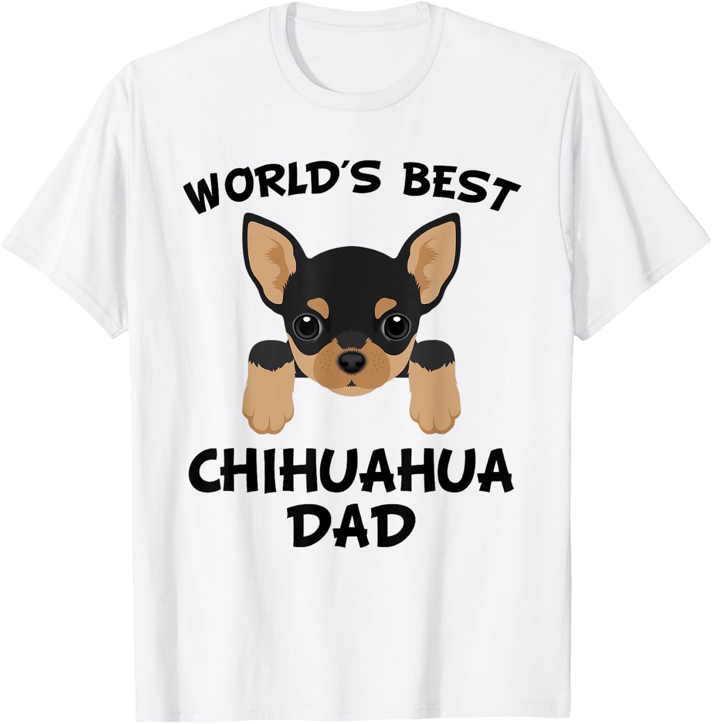 World's Best Chihuahua Dad Dog Owner T-Shirt - T-Shirt | White