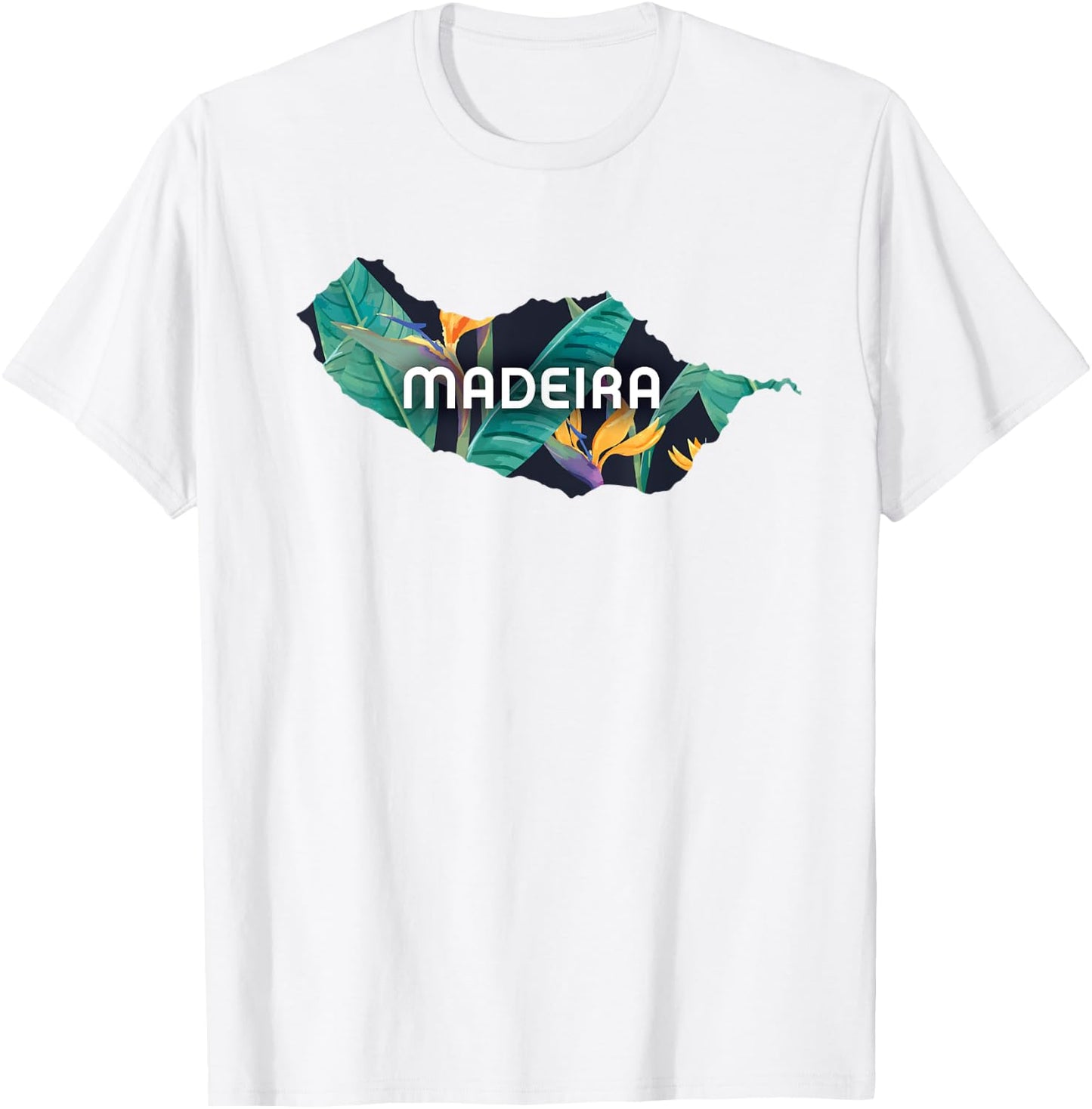 Madeira Portugal Island Tropical Flower Traveler Gift T-Shirt - T-Shirt | White