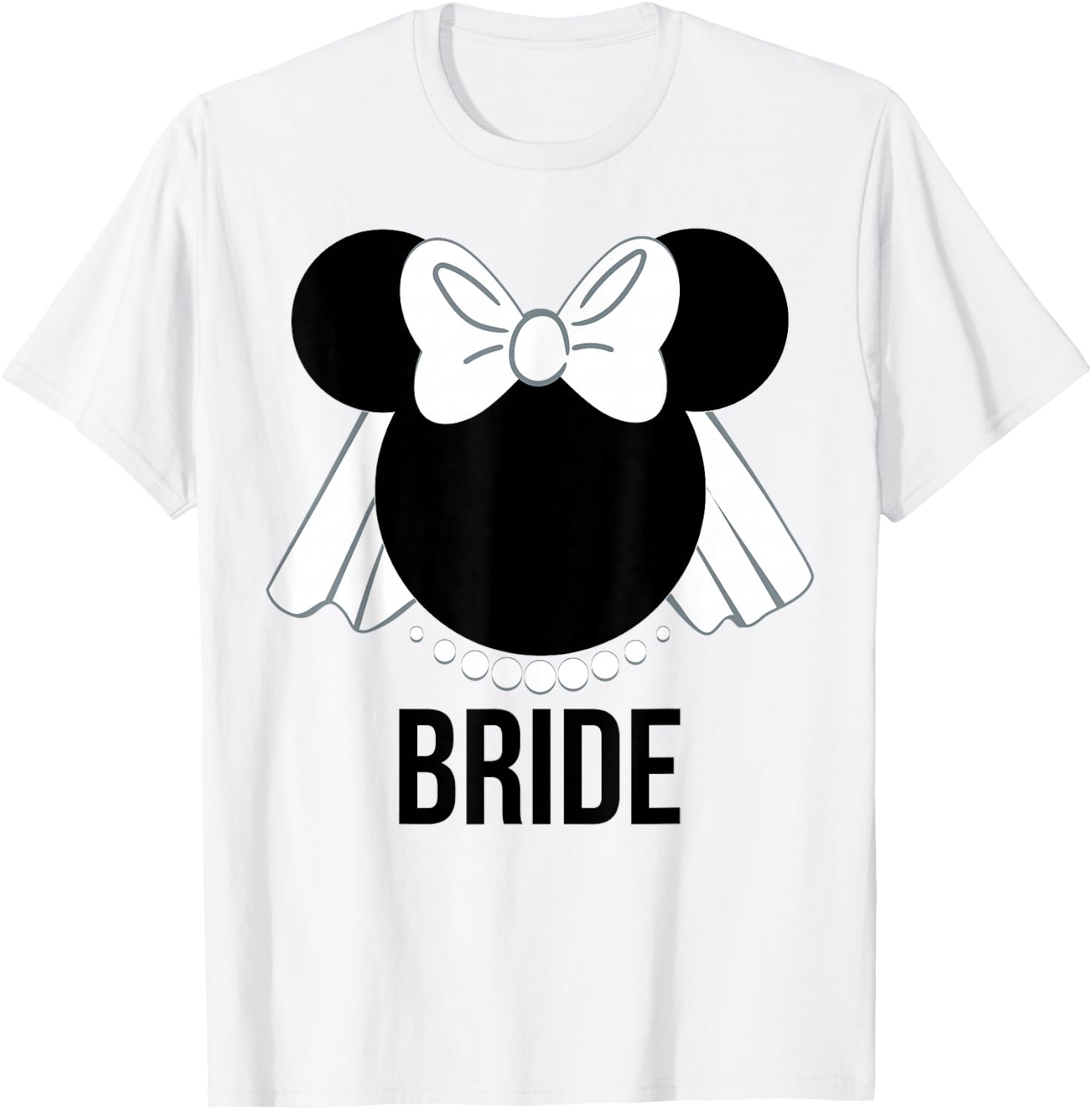 Disney - Bridal Minnie Bride Veil T-Shirt - T-Shirt | White
