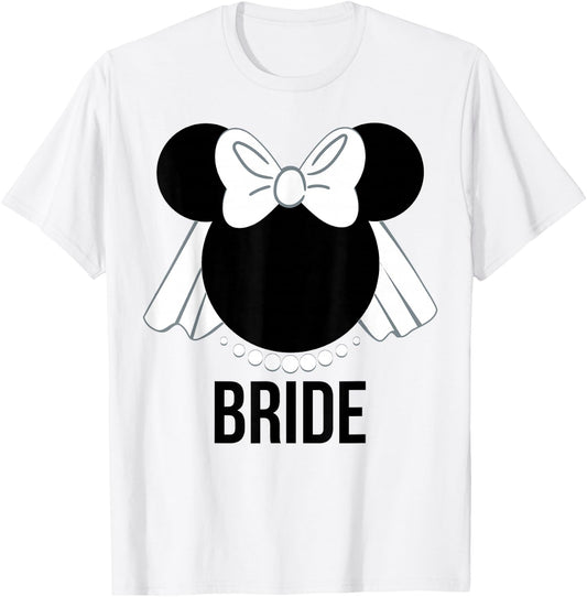Disney - Bridal Minnie Bride Veil T-Shirt - T-Shirt | White