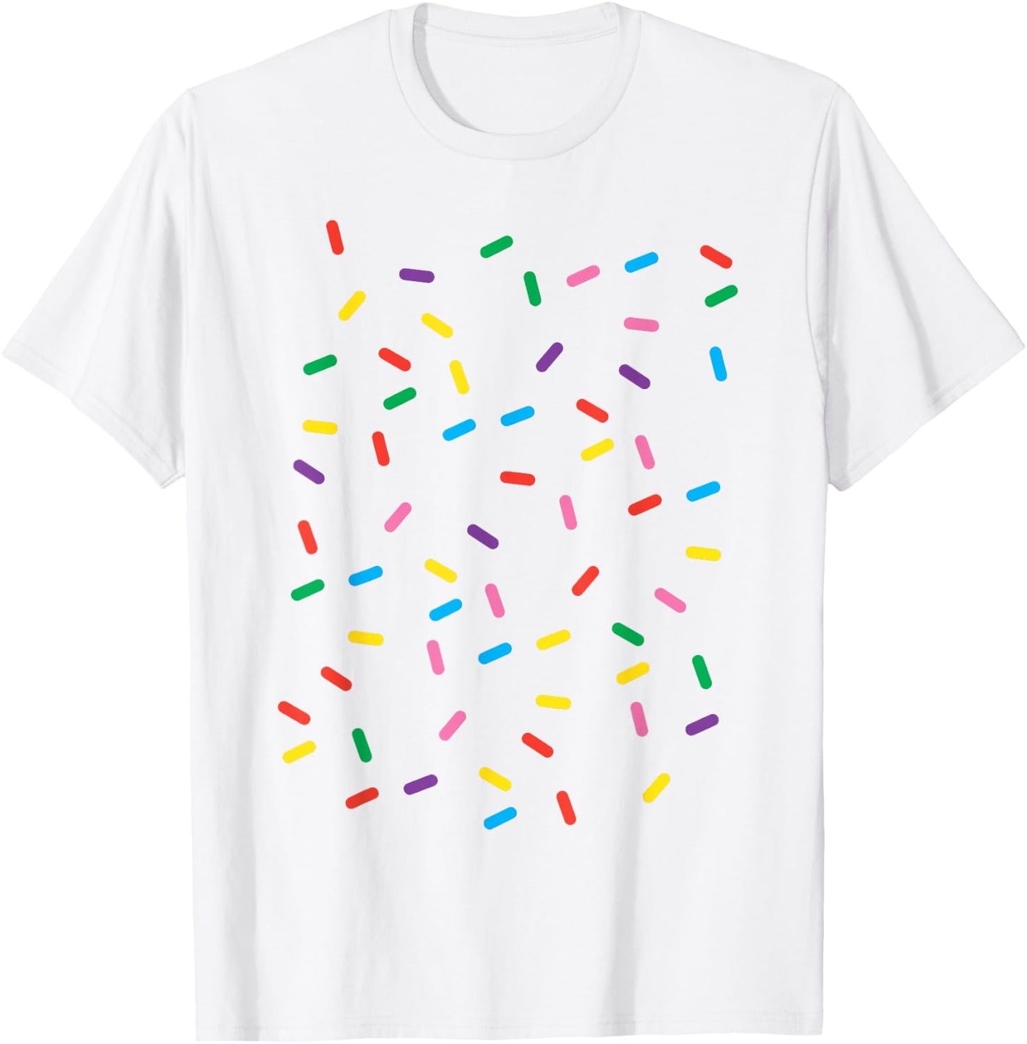 Ice Cream With Sprinkles Funny Lazy DIY Halloween Costume T-Shirt - T-Shirt | White