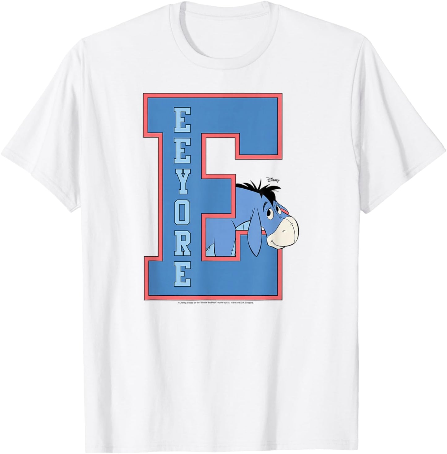 Disney - Winnie The Pooh - Eeyore Collegiate T-Shirt - T-Shirt | White