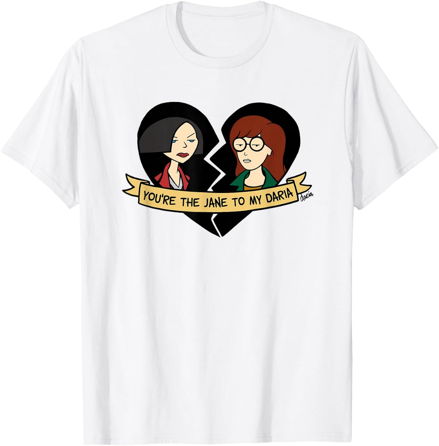 Daria The Jane To My Daria Graphic T-Shirt - T-Shirt | White