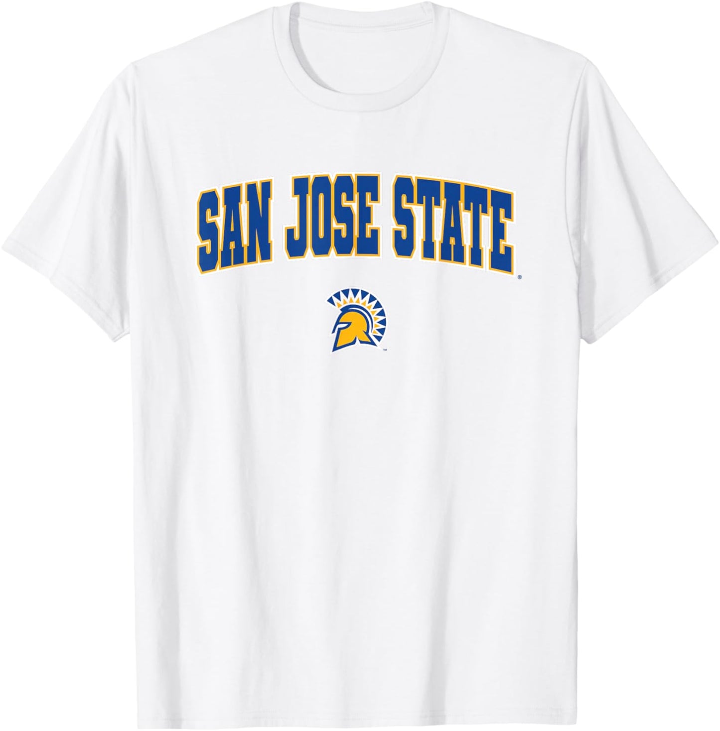 San Jose State University SJSU Spartans Arch Logo T-Shirt - T-Shirt | White