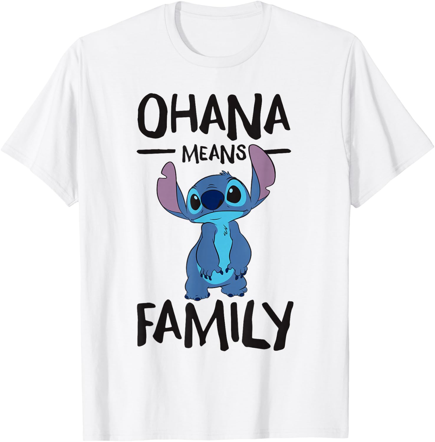 Lilo & Stitch - Ohana Means Family T-Shirt - T-Shirt | White