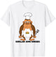 Dad BBQ Grill Gorilla Chef Hamburgers Cooking Gifts T-Shirt - T-Shirt | White
