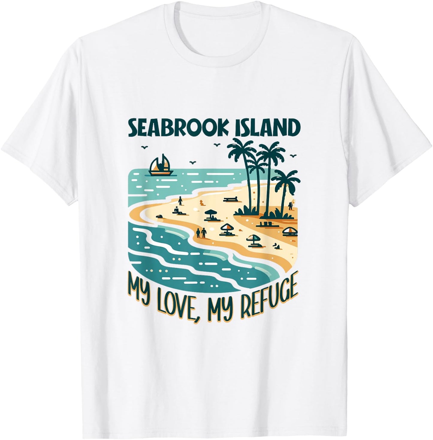 My refuge Seabrook Island T-Shirt - T-Shirt | White