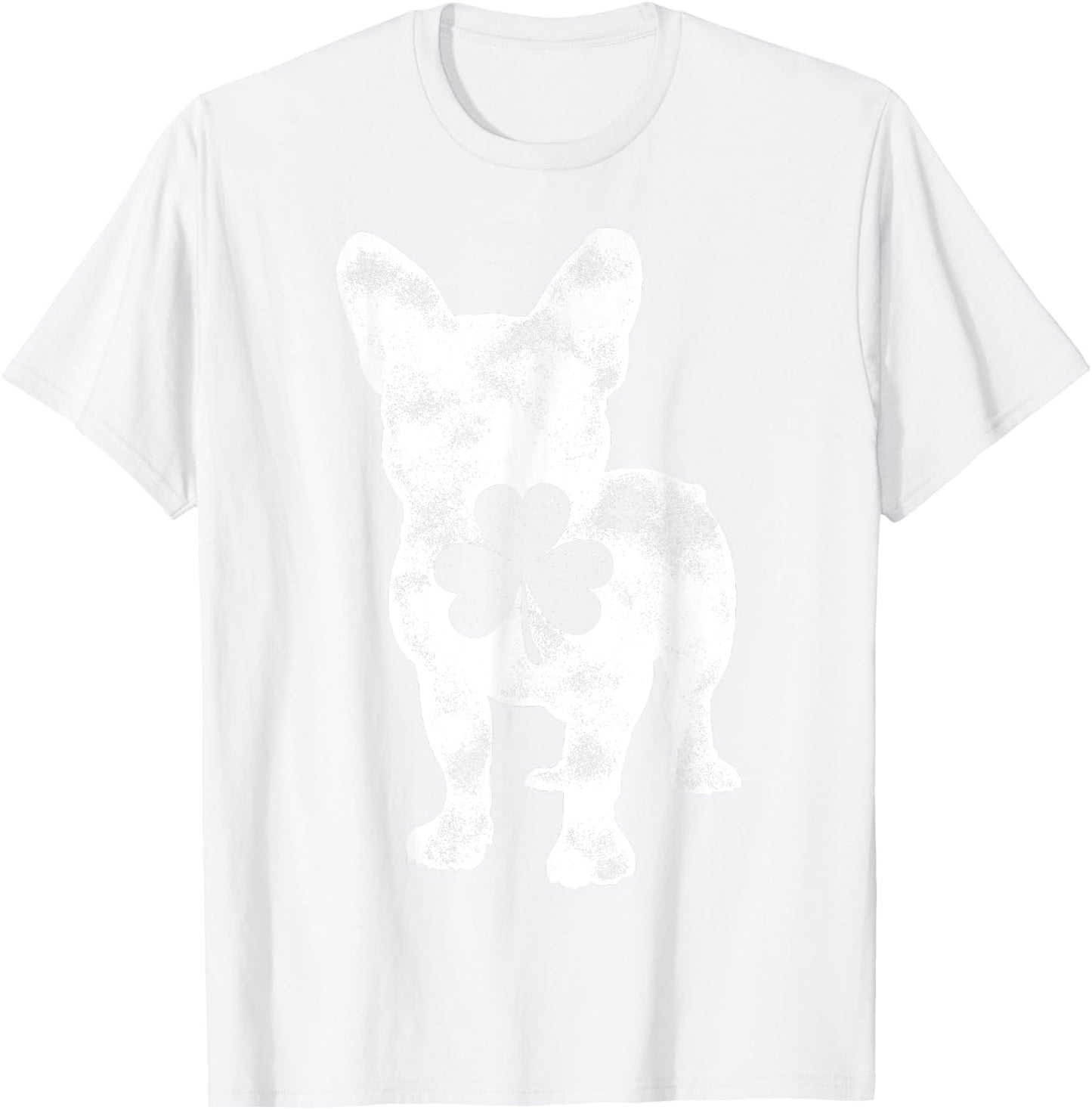 French Bulldog St Patricks Day Men Women Shamrock Dog Lover T-Shirt - T-Shirt | White