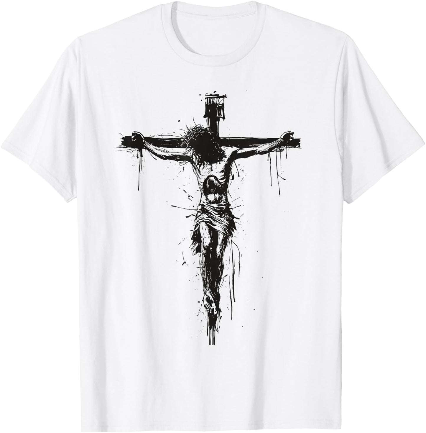Jesus Christ on the cross T-Shirt - T-Shirt | White
