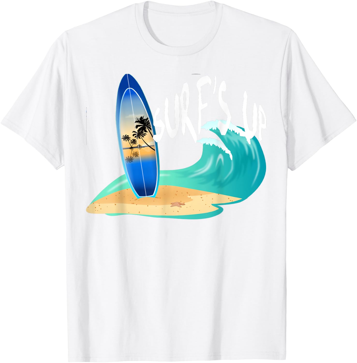 Surf's Up T Shirt T-Shirt - T-Shirt | White