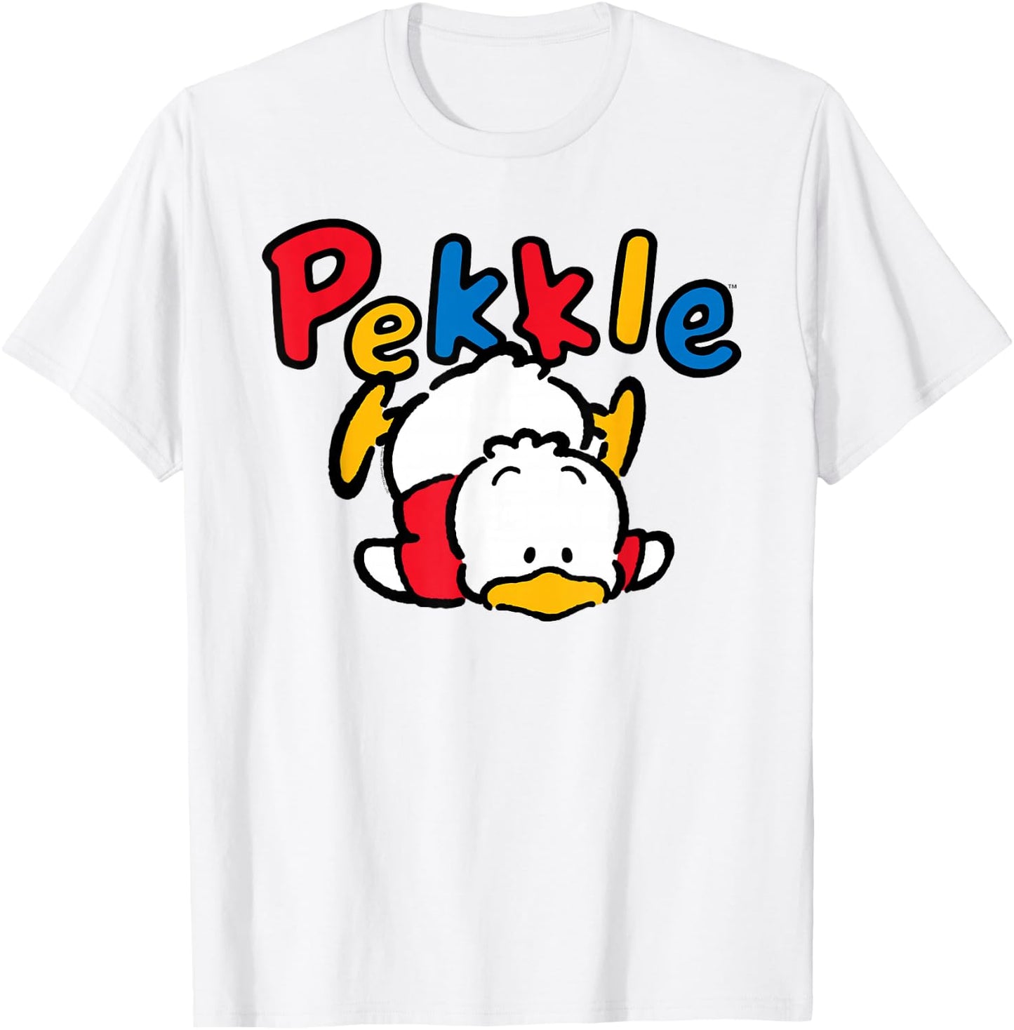 Sanrio Pekkle Backside Logo Shirt T-Shirt - T-Shirt | White