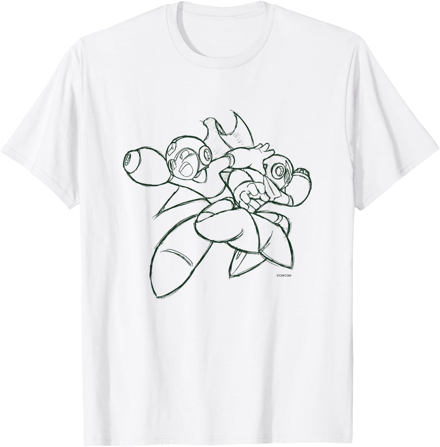 MEGA MAN VS. ProtoMan (B) T-Shirt - T-Shirt | White