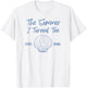 Summer I Turned Ten 10th Birthday Seashell Coastal Bow T-Shirt - T-Shirt | White
