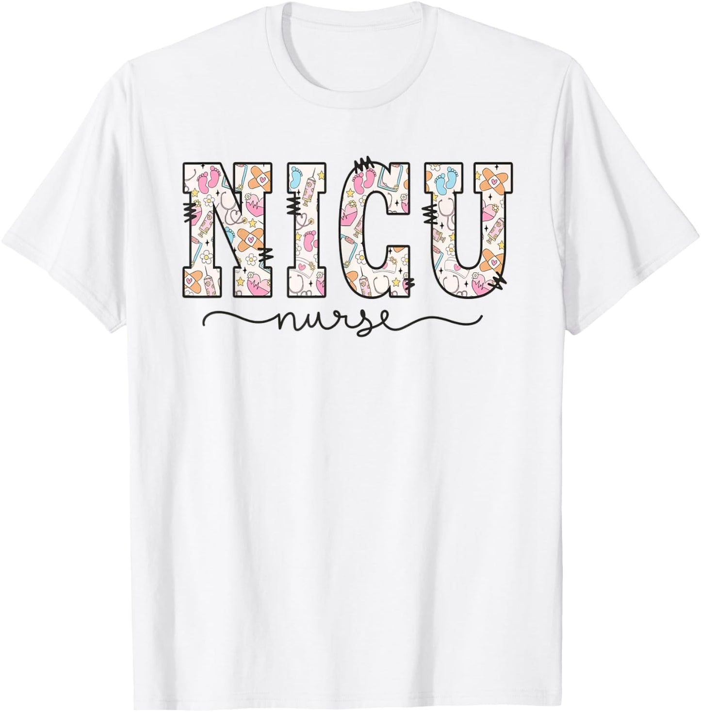 NICU Nurse Neonatal Intensive Care Unit Nurse Group Work T-Shirt - T-Shirt | White