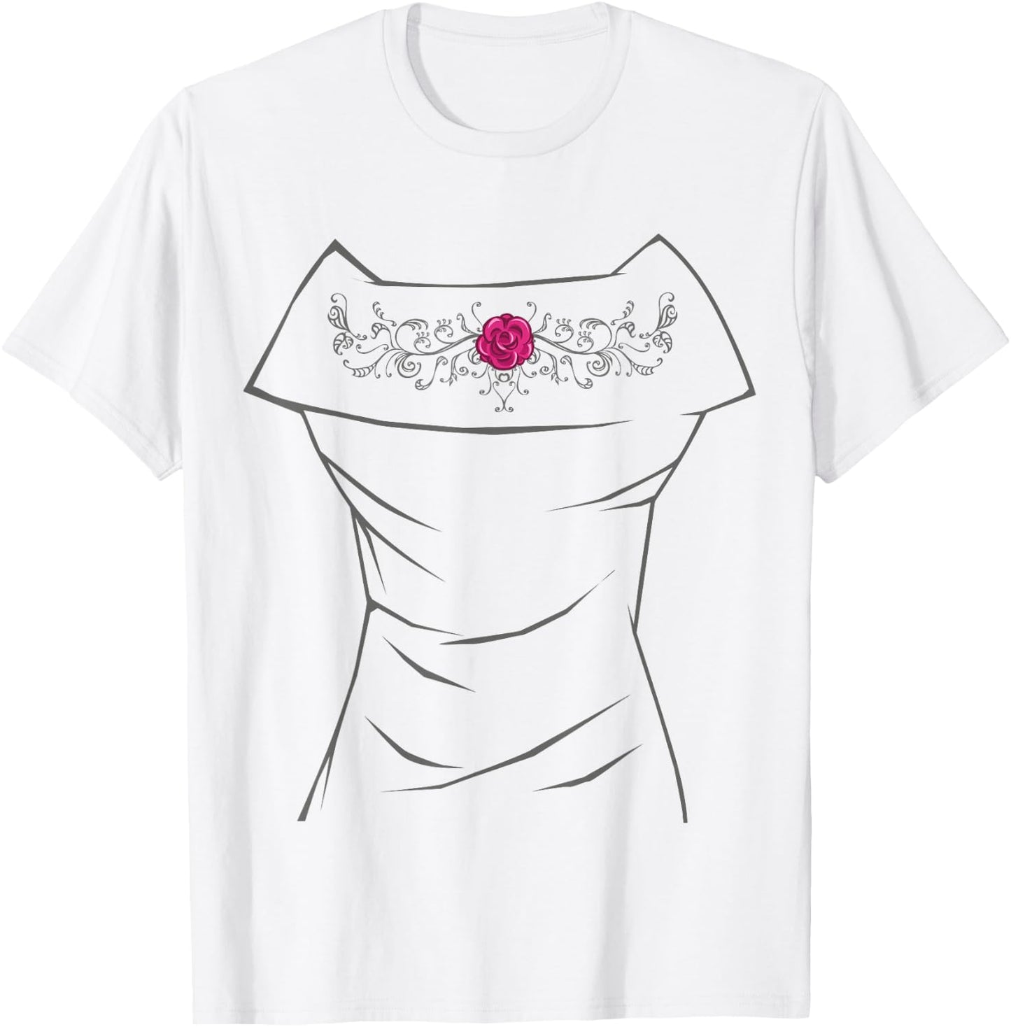 Wedding Dress Shirt, Funny Bridal Shower Gift Ideas T-Shirt - T-Shirt | White