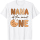 Nana Of The Sweet One Cookies and Milk Birthday Party T-Shirt - T-Shirt | White