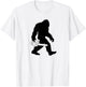 Bigfoot Carrying Chainsaw , Lumberjack Sasquatch T-Shirt - T-Shirt | White