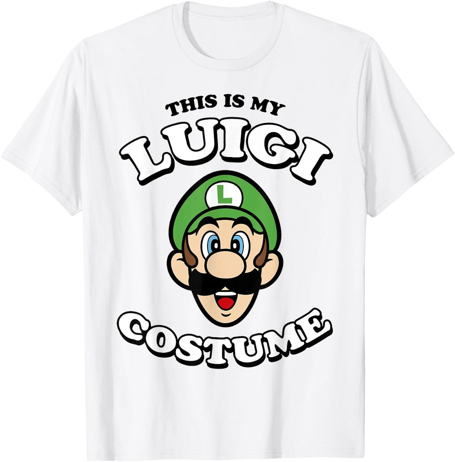 Nintendo Super Mario My Luigi Costume Graphic T-Shirt - T-Shirt | White