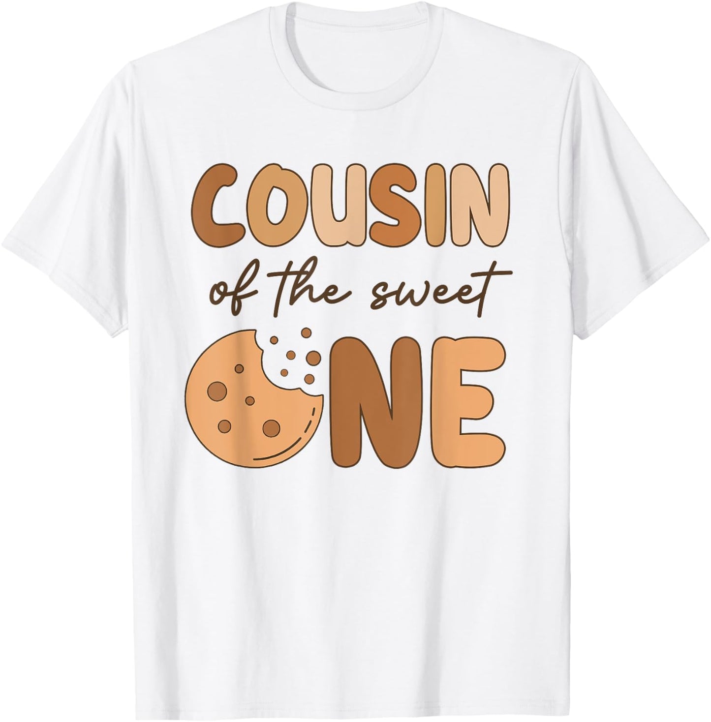 Cousin Of The Sweet One Cookies and Milk Birthday Party T-Shirt - T-Shirt | White