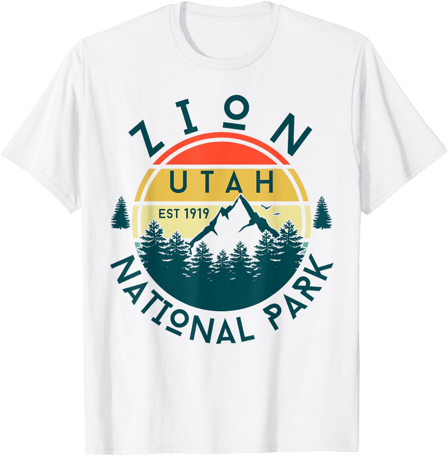 Zion National Park T-Shirt - T-Shirt | White