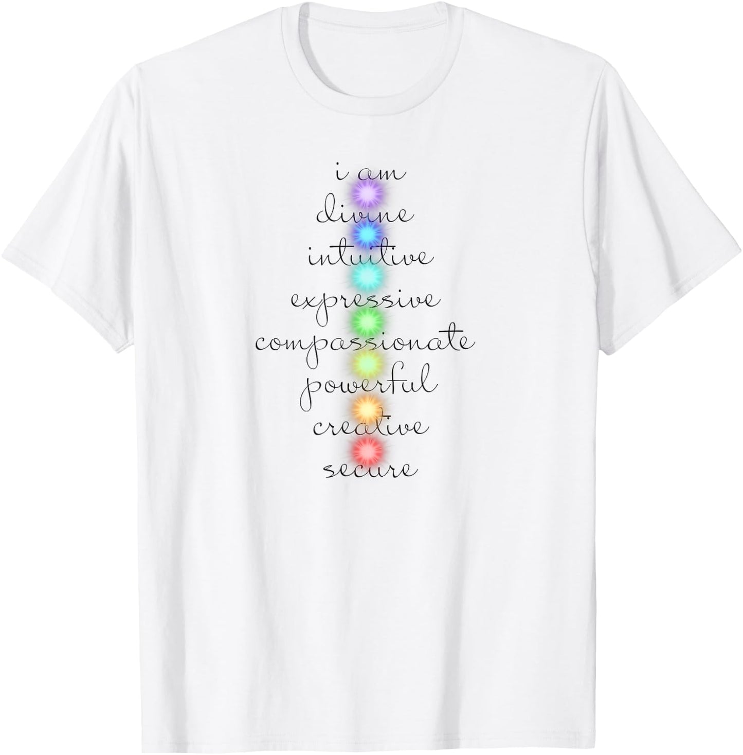7 Chakras For Yoga Lovers T-Shirt - T-Shirt | White