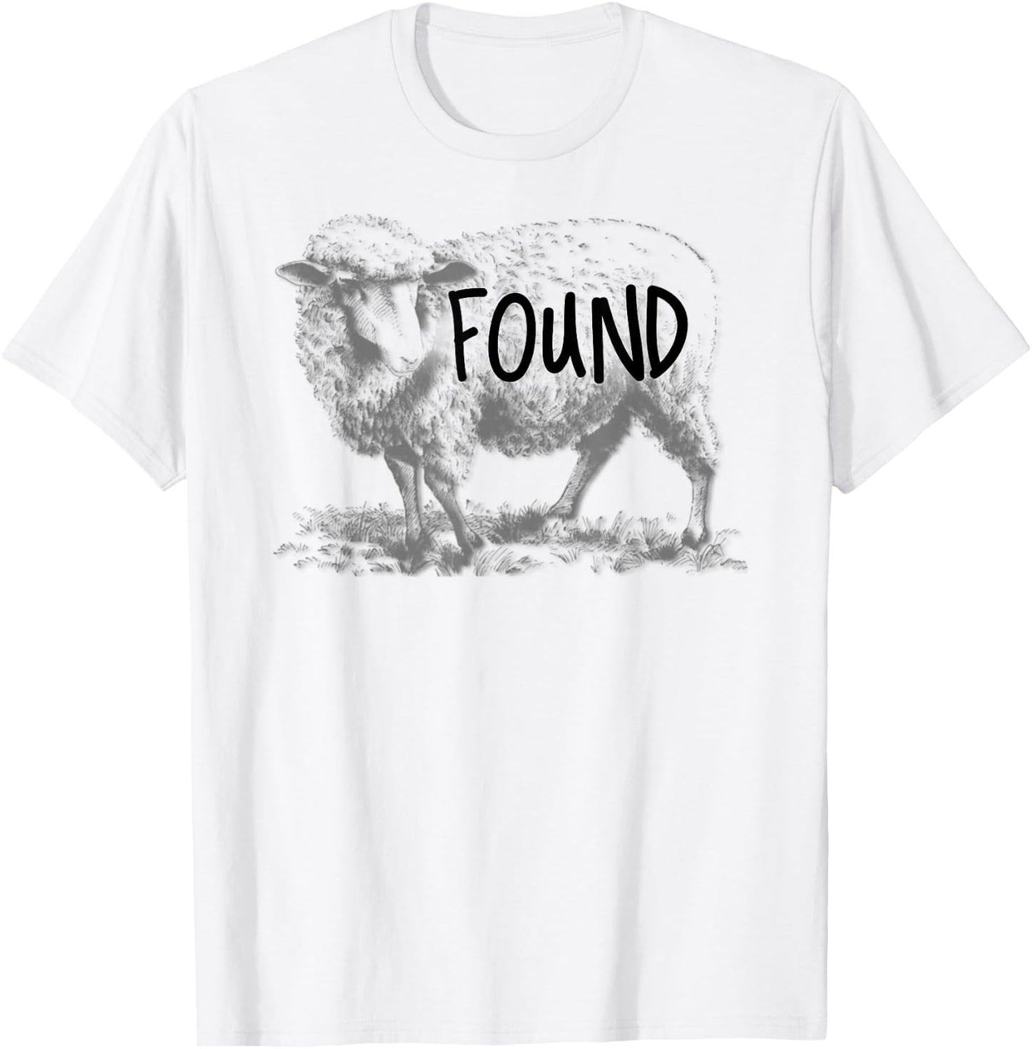 leaves the 99 To Rescue Me Lost Sheep Found T-Shirt - T-Shirt | White