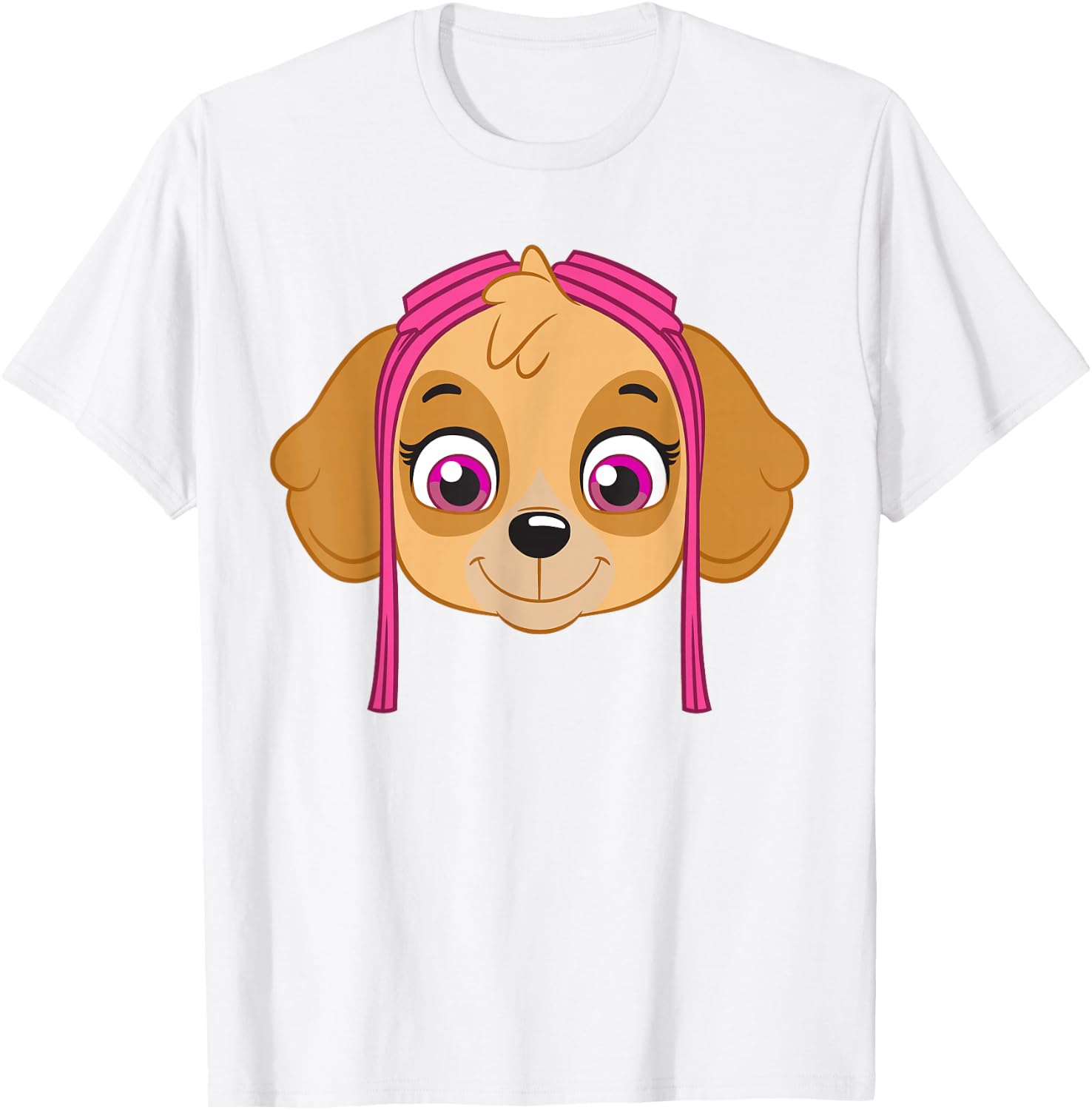 Paw Patrol Big Skye Head T-Shirt - T-Shirt | White