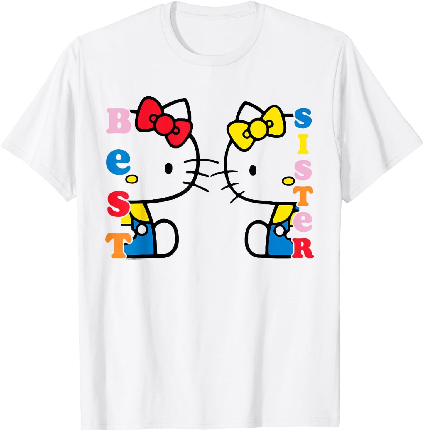 Hello Kitty and Mimmy Best Sister Shirt T-Shirt - T-Shirt | White