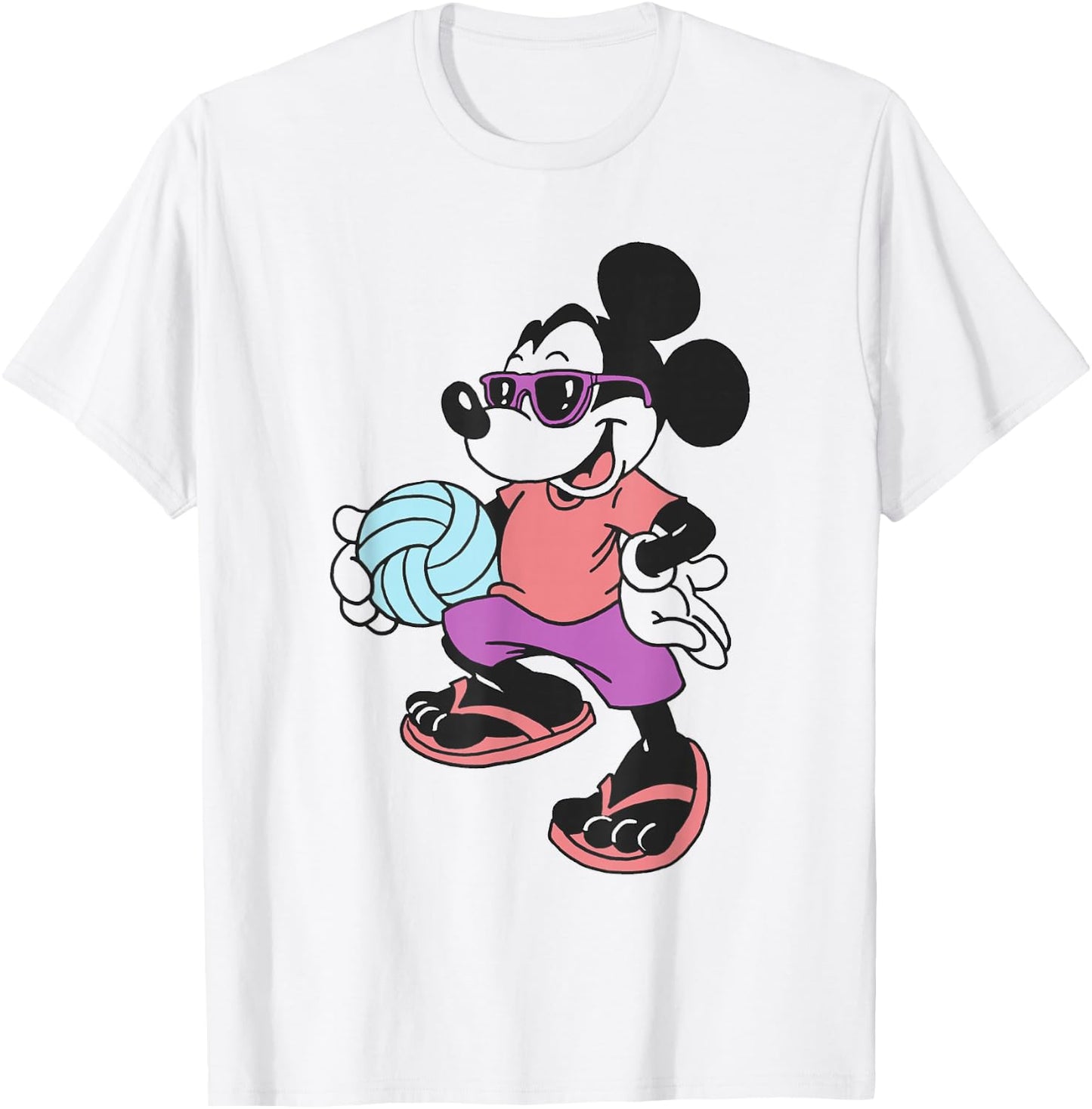Disney - Mickey Mouse Volleyball T-Shirt - T-Shirt | White