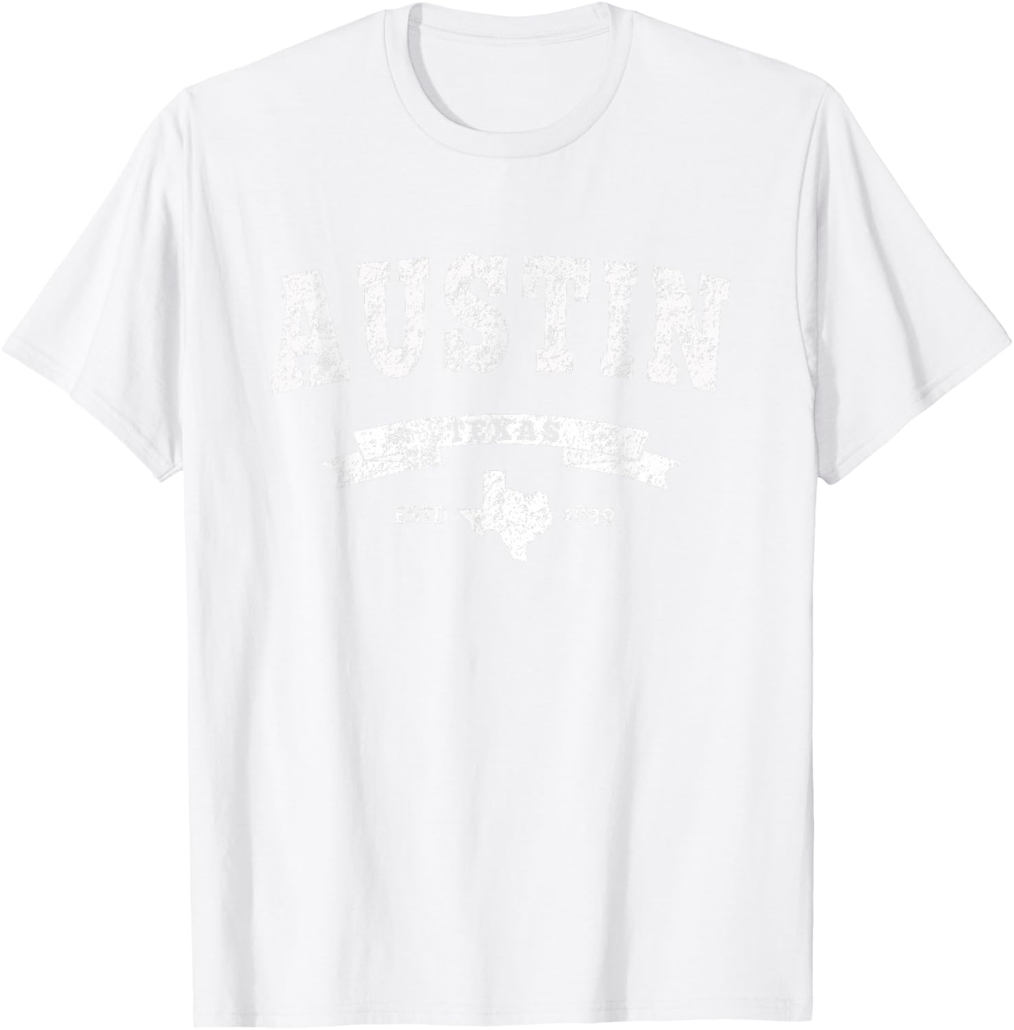 Vintage Austin Shirt Distressed - TX Capital City T-Shirt - T-Shirt | White