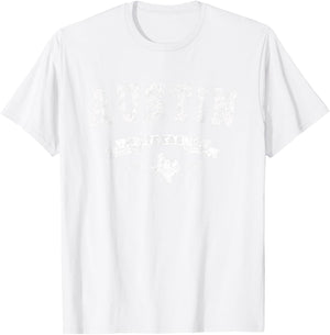 Vintage Austin Shirt Distressed - TX Capital City T-Shirt - T-Shirt | White