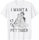 Disney Aladdin Jasmine And Rajah I Want A Pet Tiger T-Shirt - T-Shirt | White