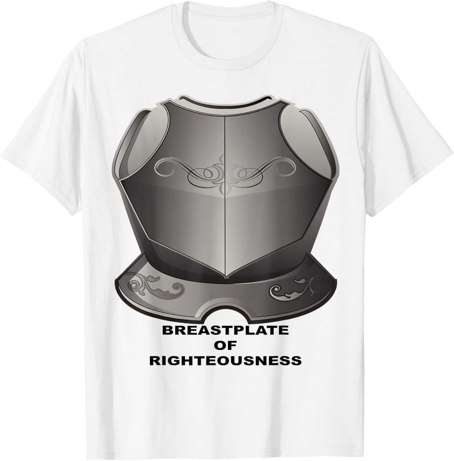 Breastplate of Righteousness Christian T-Shirt - T-Shirt | White