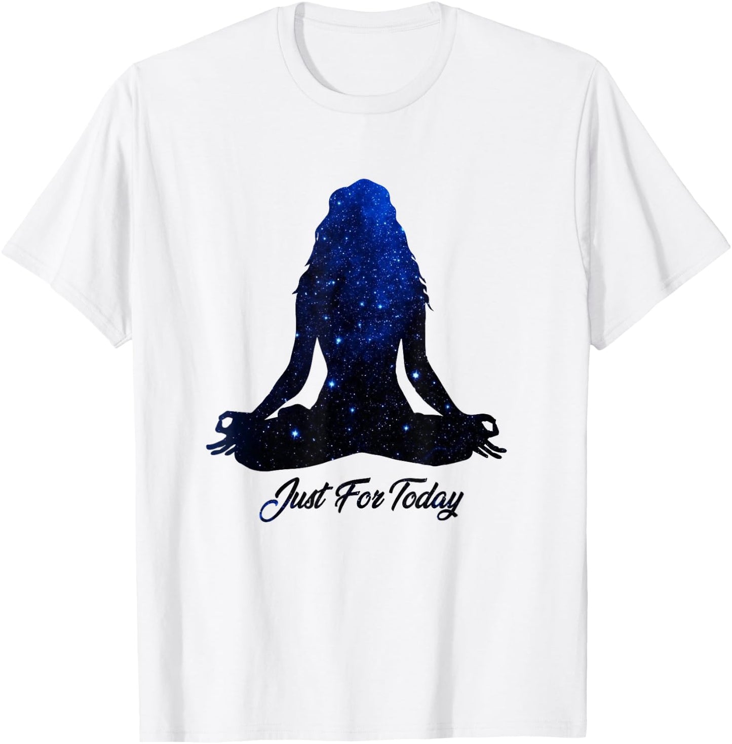 Just for Today Meditation Serenity Yoga AA NA Sober Shirt T-Shirt - T-Shirt | White
