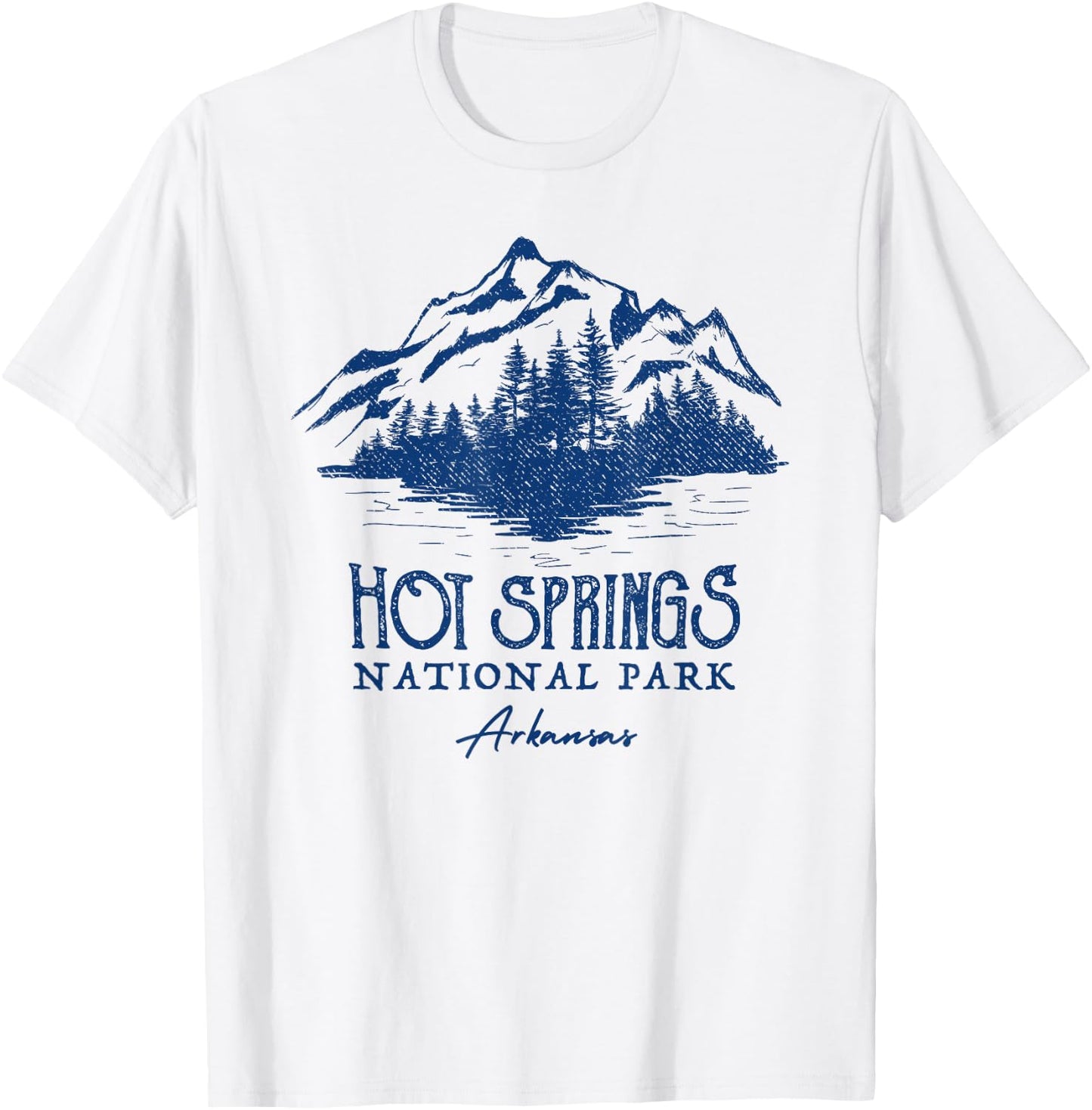 Vintage Hot Springs National Park Arkansas T-Shirt - T-Shirt | White