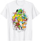 Nickelodeon Classic Characters Bursting Through T-Shirt - T-Shirt | White