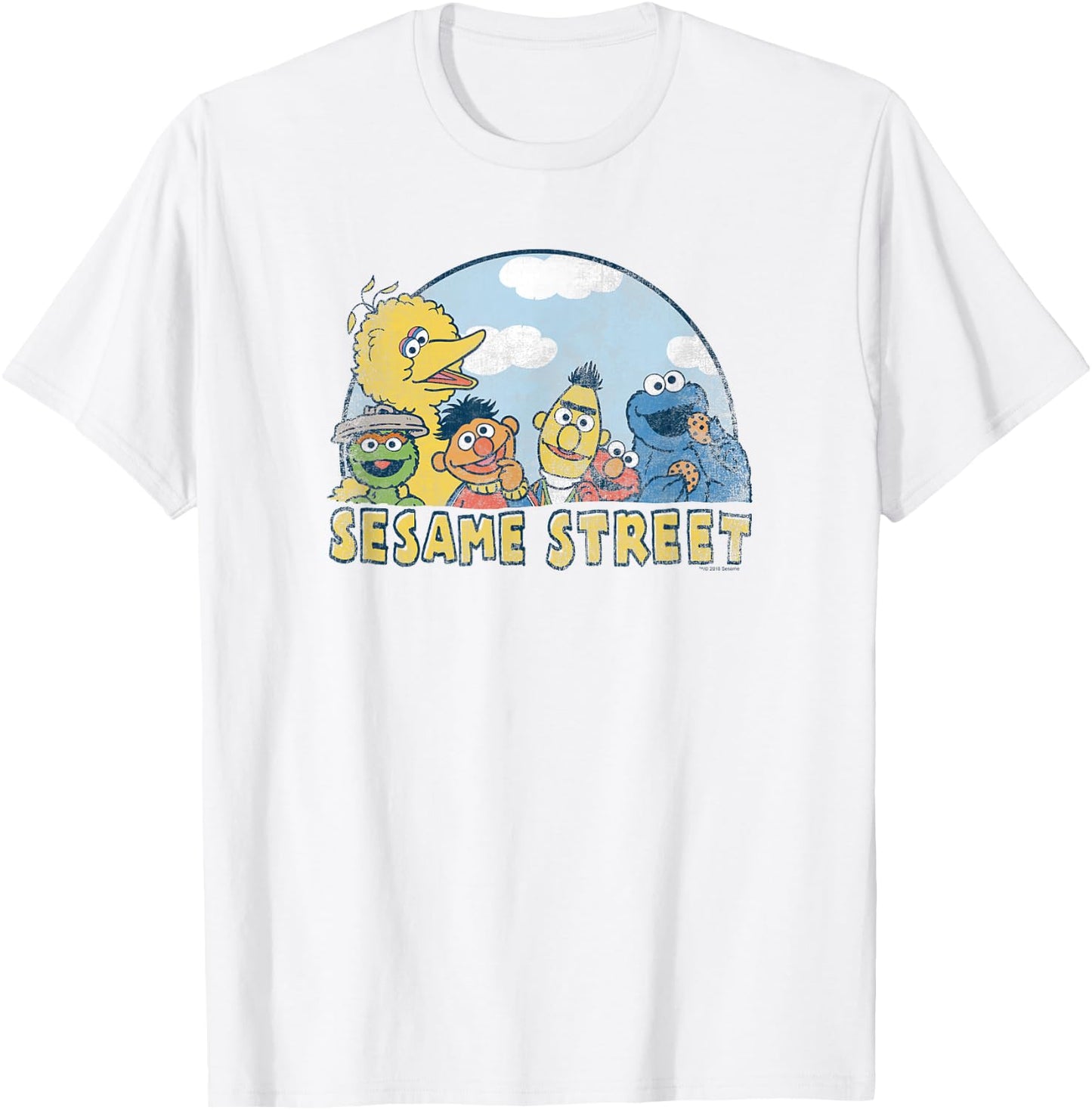 Sesame Street Group T Shirt T-Shirt - T-Shirt | White